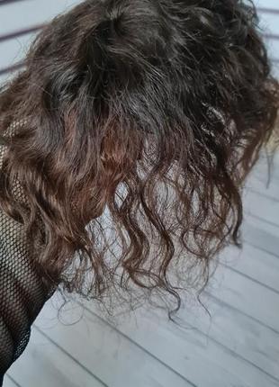 Накладка топпер макушка 100% натуральный волос.8 фото