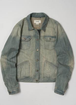 Tommy hilfiger vintage denim blue jacket&nbsp;женская джинсовая куртка