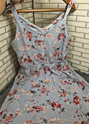 Женское короткое платье в цветочек onlkarmen3 фото