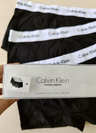 Чоловічі труси боксери комплект 3шт. calvin klein classic fit оригінал6 фото