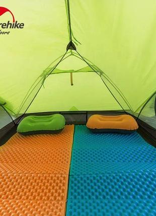 Килимок складний ixpe naturehike nh19qd008, алюмінієва плівка, 185x56х1,8 см, блакитний7 фото