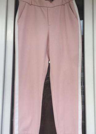 Укороченные летние брючки брюки штаны с лампасами от zara5 фото
