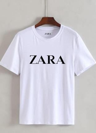 Жіноча футболка оверсайз oversize zara зара біла