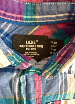 Сорочка поло l.o.g.g. h&m 104р. 3