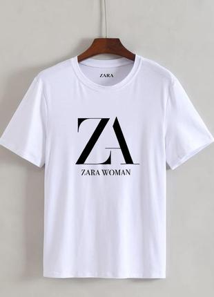 Жіноча футболка оверсайз oversize zara зара біла1 фото