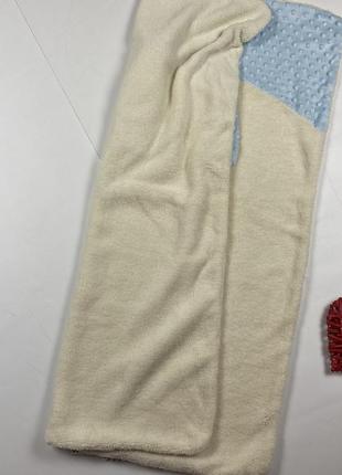 Новый плед бонные одеяло мальчик молочно-голубой 98*73см5 фото