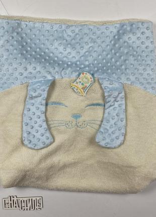 Новый плед бонные одеяло мальчик молочно-голубой 98*73см7 фото