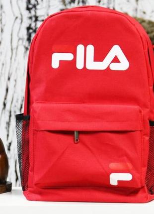 Рюкзак fila red портфель червоний сумка філа ранець жіночий / чоловічий