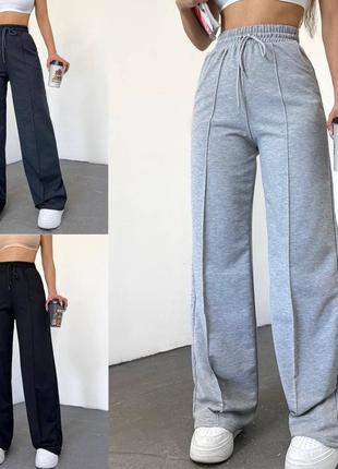 Спортивні штани з декоративними перестрочками