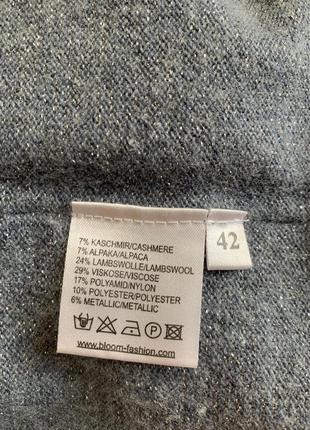 Кашемировая туника свитер бренда bloom. размер m-l.3 фото