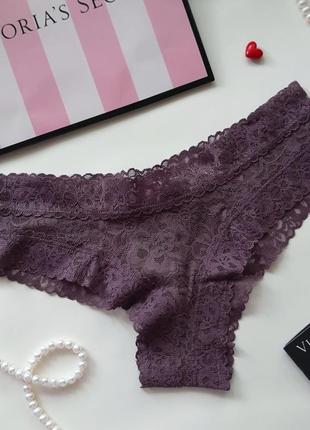 Трусики чікі lace floral cheeky panty victoria's secret, вікторія сікрет