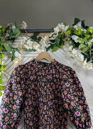 Топ/блуза h&amp;m в цветы3 фото