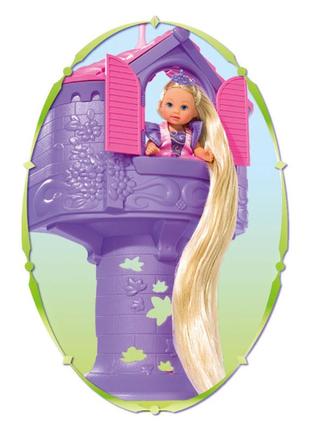 Кукольный набор эви рапунцель в башне с длинными волосами simba (5731268)4 фото