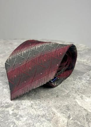 Галстук фирменный salaki,  шовкова, 9.5 см, бордова,