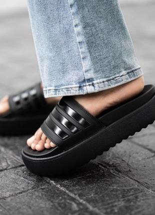 Шлепанцы, летняя обувь, пантолеты adidas adilette platform slides black hq6179