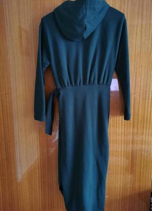 Довга сукня з капюшоном zara3 фото