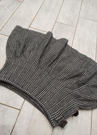 Вовняна спідниця у клітку, юбка на запах o'neill 7
