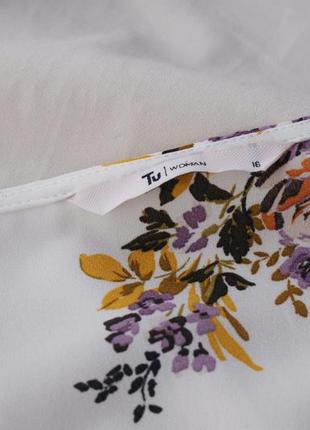 Красива блуза з імітацією запаху квітковий принт від tu4 фото