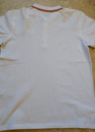 Новые яркие футболки поло для мальчиков белого цвета 11-16 лет4 фото