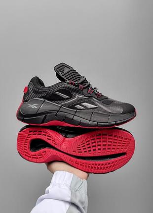 Кросівки reebok zig kinetica black red reflective