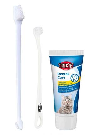 Зубна паста зі щіткою для котів триксі 25620 — 50 г