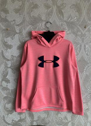 Розовая спортивная кофта свитер свитшот лонгслив олимпийка худи under armour storm fleece оригинал