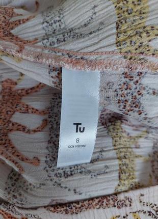 Укороченная блуза в принт леопардов tu( размер 36-38)5 фото