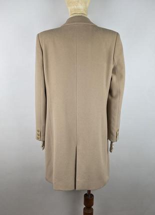 Оригинальное винтаже пальто шерсть кашемир burberrys wool cashmere beige coat size 446 фото