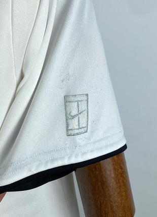 Спортивное поло футболка для тенниса nike court tennis dri-fit white polo shirt size xl9 фото