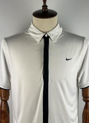 Спортивное поло футболка для тенниса nike court tennis dri-fit white polo shirt size xl2 фото