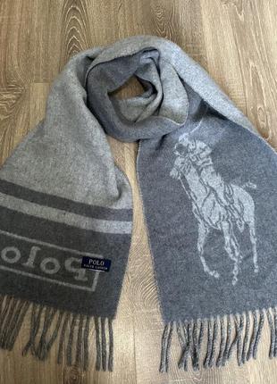 Оригінальний вовняний шарф 🧣 polo ralph lauren