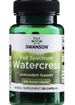 🥬крес-салат🥬swanson watercress 400 мг, 60 шт1 фото
