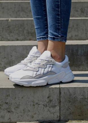 Женские кроссовки adidas ozweego white2 фото