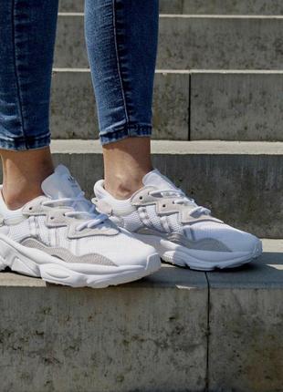 Женские кроссовки adidas ozweego white7 фото