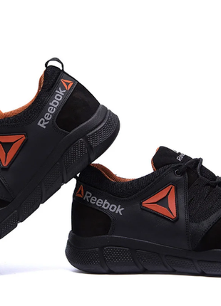 Чоловічі шкіряні кросівки reebok classic tracking orange orange замш r2 orange н6 фото