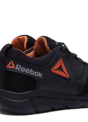 Мужские кожаные кроссовки reebok classic tracking orange orange замш r2 orange н5 фото