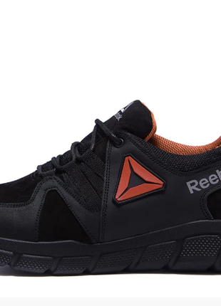 Мужские кожаные кроссовки reebok classic tracking orange orange замш r2 orange н4 фото