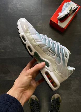 Кросівки nike air max plus white olive5 фото