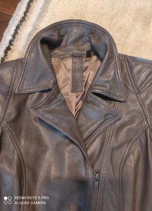 Куртка -косуха брендовая из лайковой кожи от arma collection1 фото