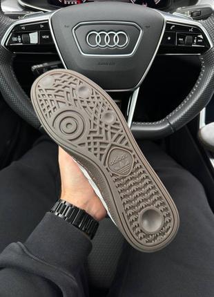 Мужские кроссовки adidas spezial gray white5 фото