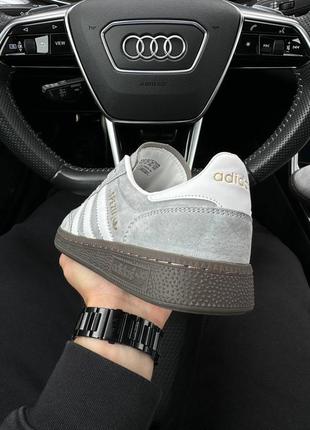 Чоловічі кросівки adidas spezial gray white3 фото