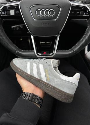 Чоловічі кросівки adidas spezial gray white2 фото