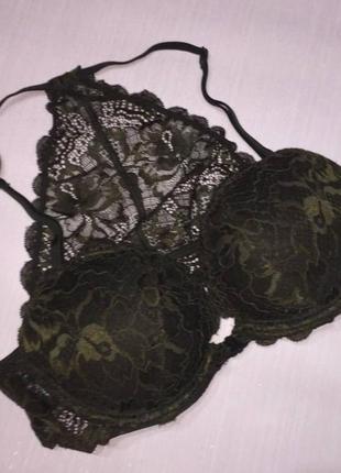 Victoria’s secret pink olive green bra