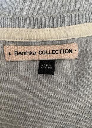 Кофта светр сірого кольору коттон розмір s bershka5 фото