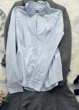 Блуза рубашка h&m р-р36/38(s/м)2 фото
