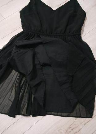 Легеньке маленьке чорне платтячко в складки від asos2 фото