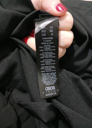 Легеньке маленьке чорне платтячко в складки від asos6 фото