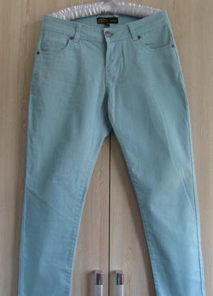 Джинси колір блакитний аква брендд denim authentic