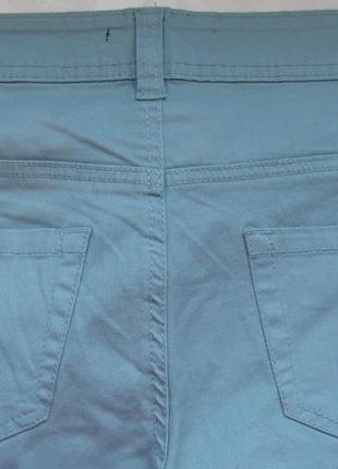 Летние джинсы скинни цвет голубой аква брэнд denim authentic4 фото