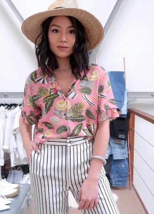 Блуза с летним принтом mango8 фото